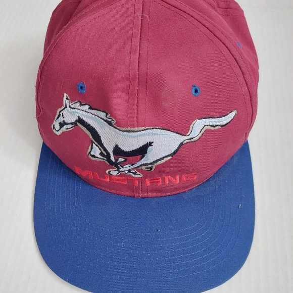 Vintage Mustang Cap Ford Adjustable Hat American Classic - Picture 2 of 7